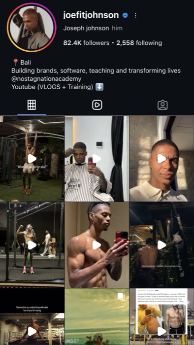 Joe Johnson's Instagram