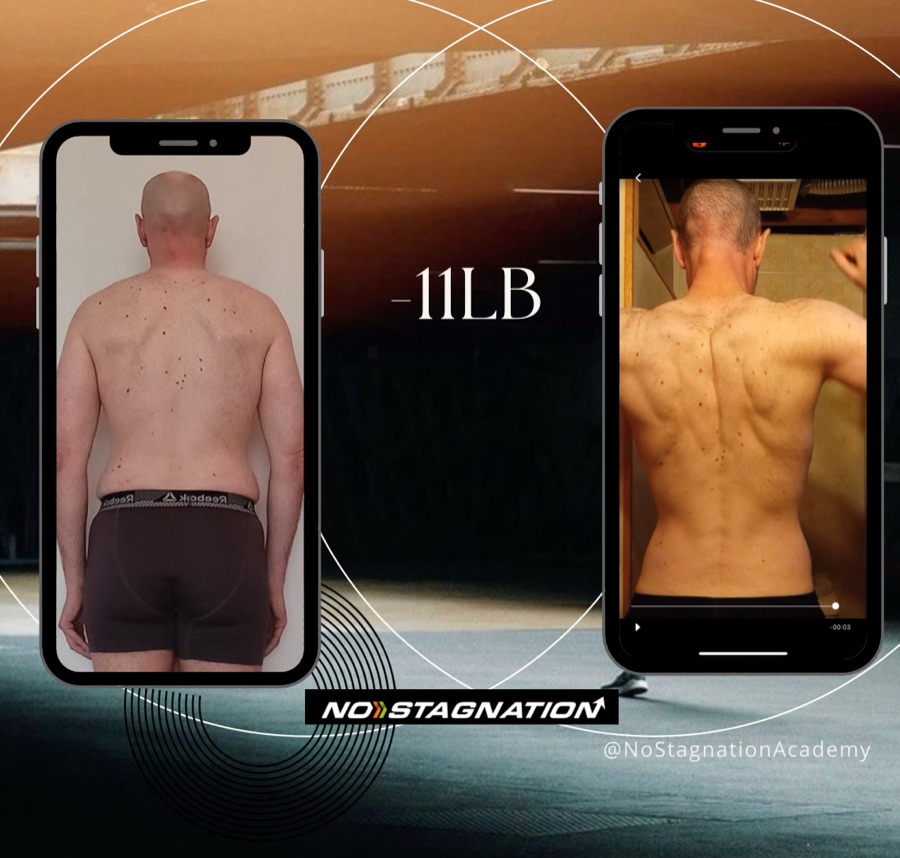 NSN client, before and after, -11lb