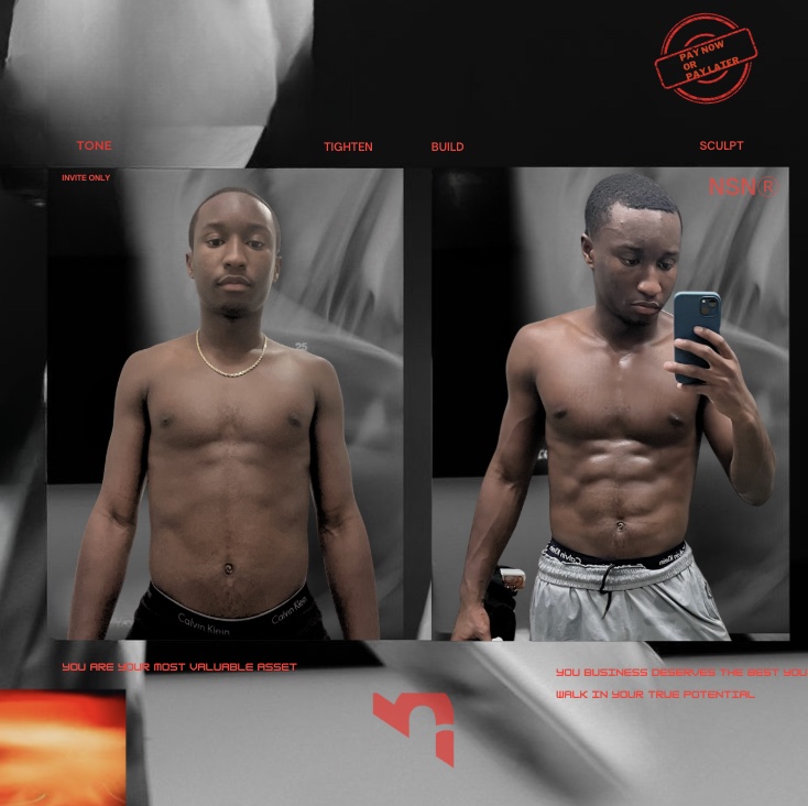Gerby, before and after, lean bulk