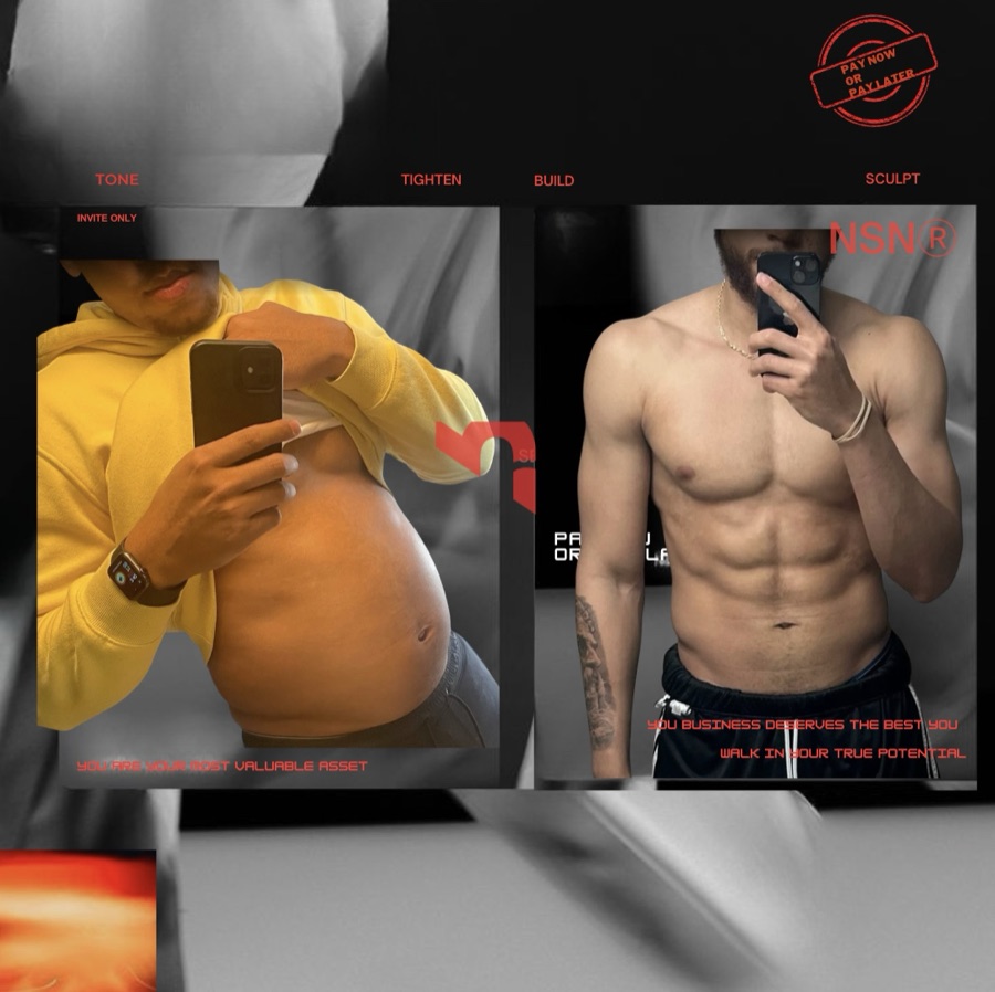 Theo Gibson, before and after
